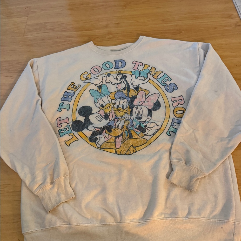 Disney Cream Fleece Sweatshirt